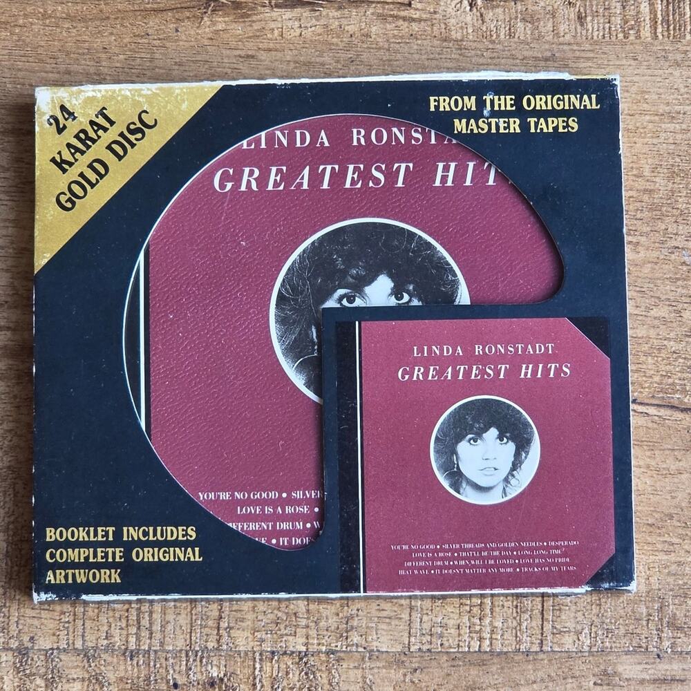 Vtg 1976 Linda Ronstadt Greatest Hits 24kt Gold CD DCC (Japan Import)